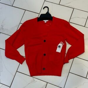 Time and Tru Red Cardigan Sweater - NWT sz XS - Spring Transition